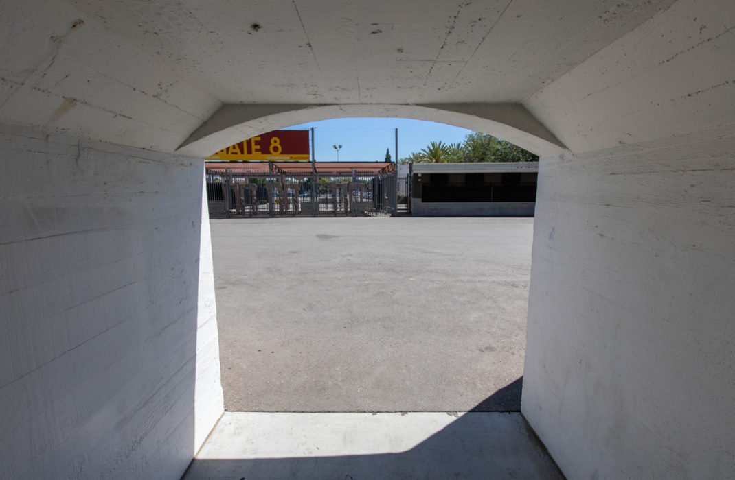 tunnel entrance to outside